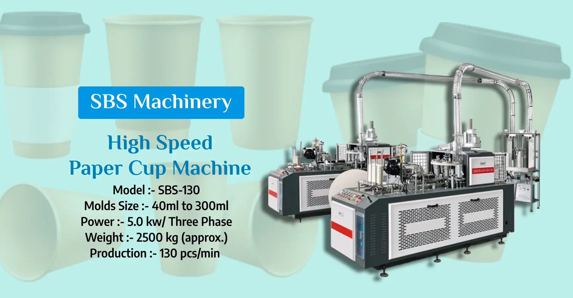 Best Paper Cup Making Machine Manufacturer in Delhi